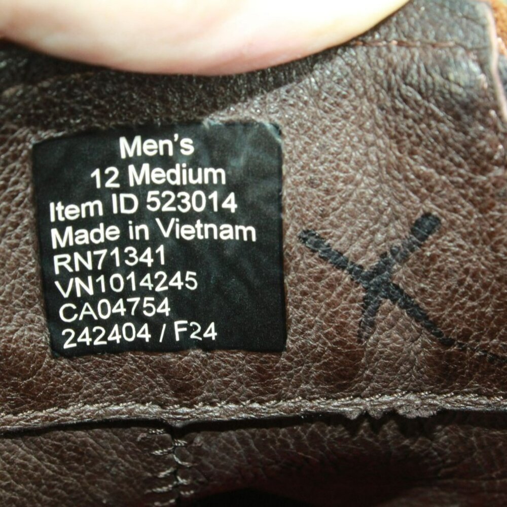 LL Bean Portland Brown Leather Lightweight Vibram Sole Chelsea Boots Size 12 M - Picture 8 of 9